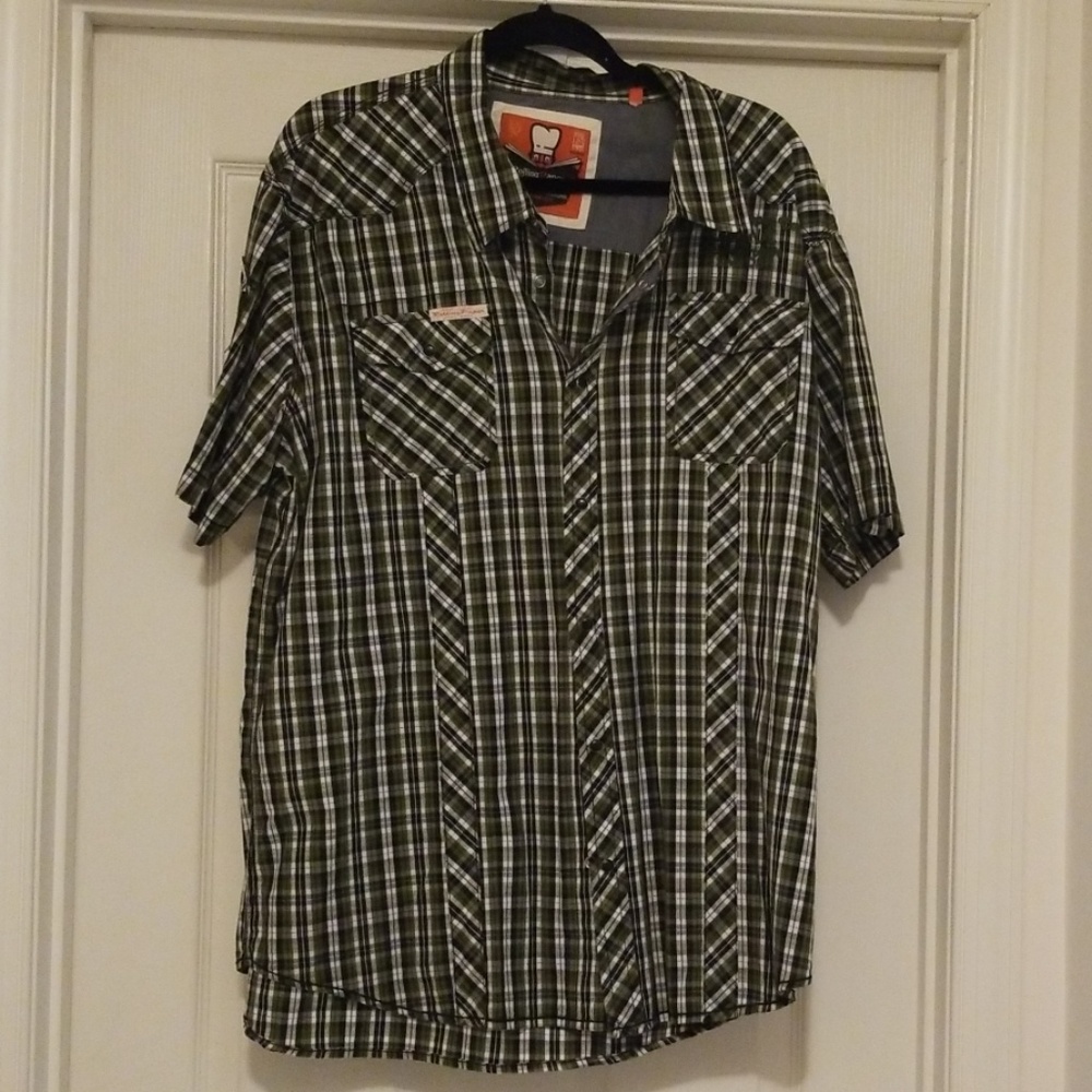 Rolling Papers brand snap button short sleeve